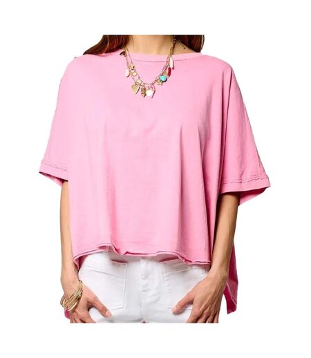 T-shirt rose femme kaporal vison - l