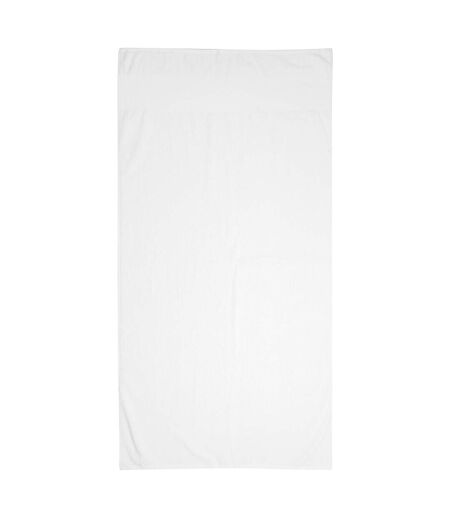 Bordered printable bath towel one size white Towel City