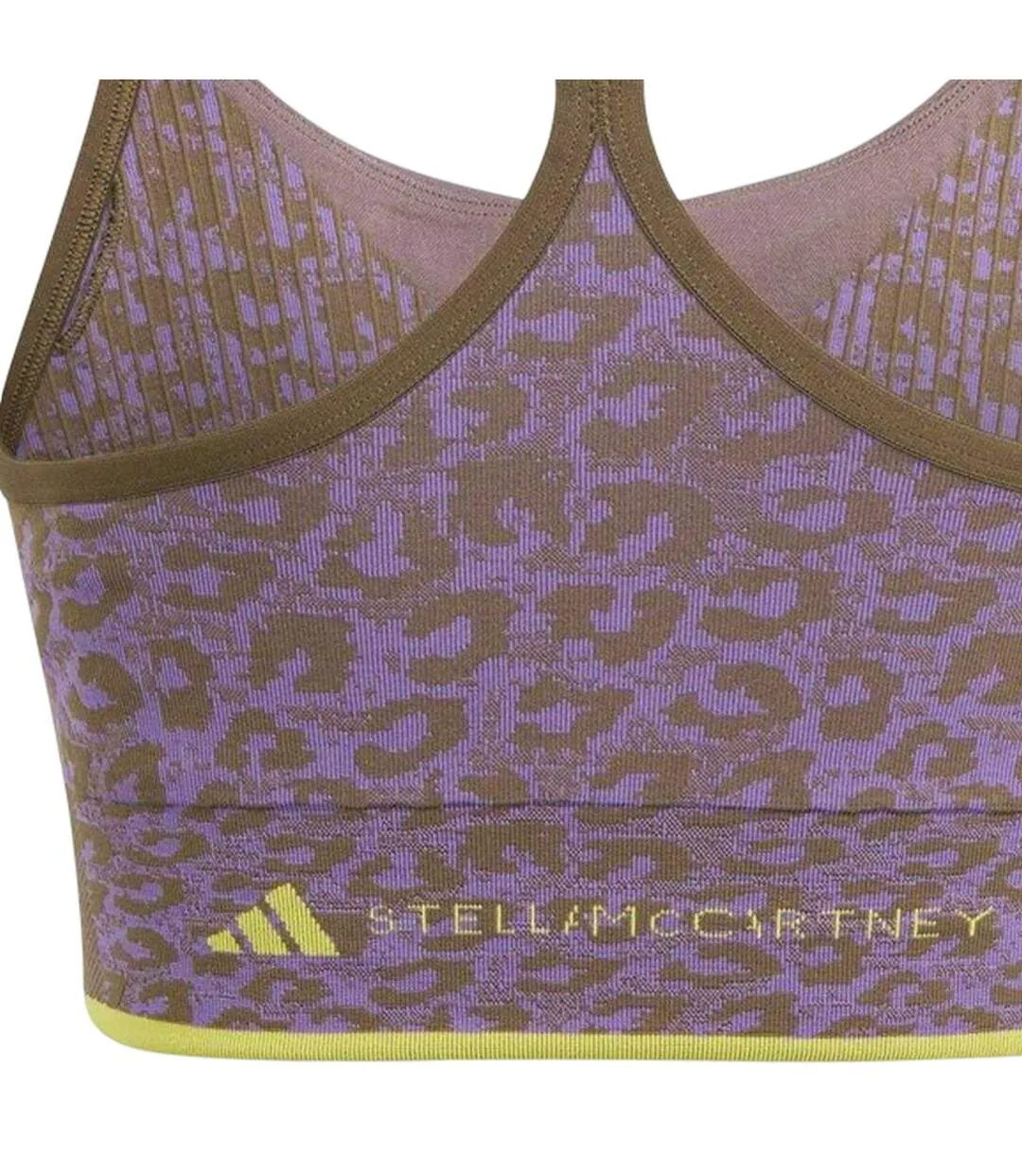Brassière De Sport Motif/style Imprimé Léopard Stella Mccartney Truestrength Femme Kaki Adidas-4