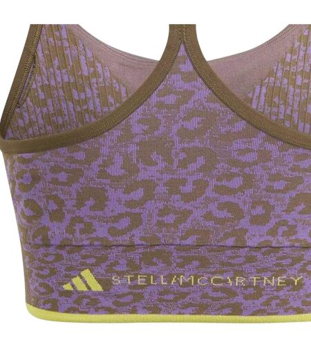 Brassière De Sport Motif/style Imprimé Léopard Stella Mccartney Truestrength Femme Kaki Adidas