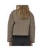 Veste beige/marron femme jdy quilted shacket-2