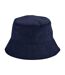 Earthaware organic bucket hat oxford navy Beechfield-1