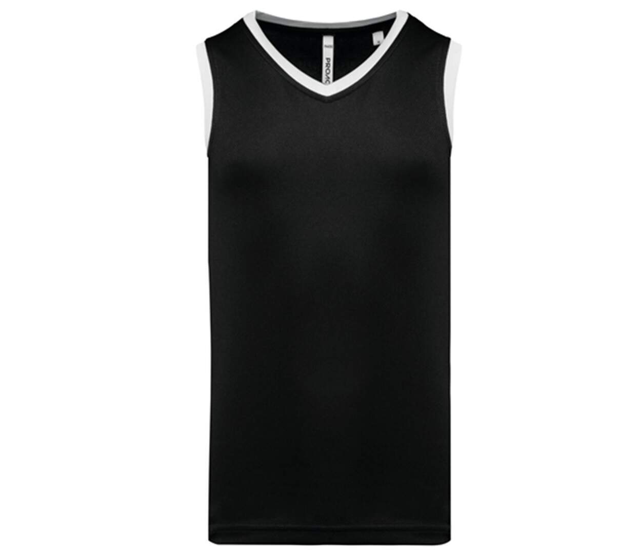 Maillot de basket - Homme - PA4050 - noir et blanc-1