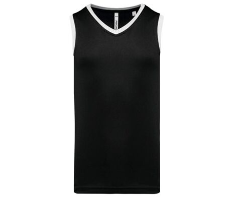 Maillot de basket - Homme - PA4050 - noir et blanc