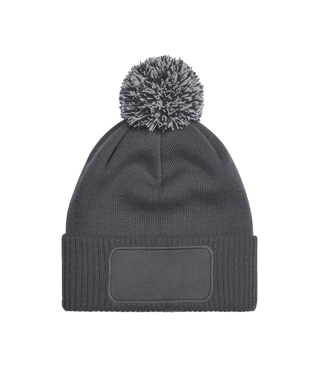 Unisex Adults Snowstar Printers Beanie Graphite Grey Light Grey Beechfield-2