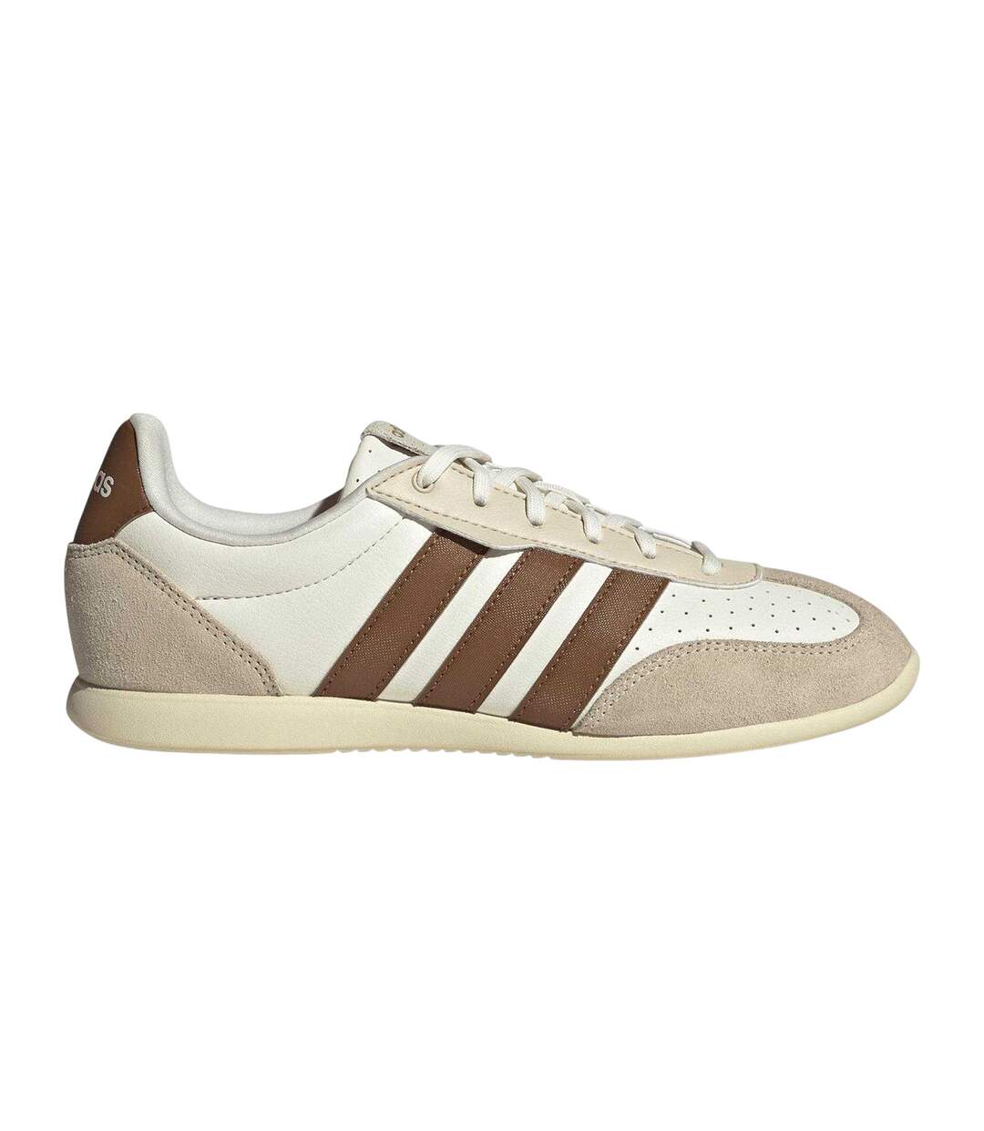 Womens/ladies Barreda Low Trainers Off White Brown Adidas-1