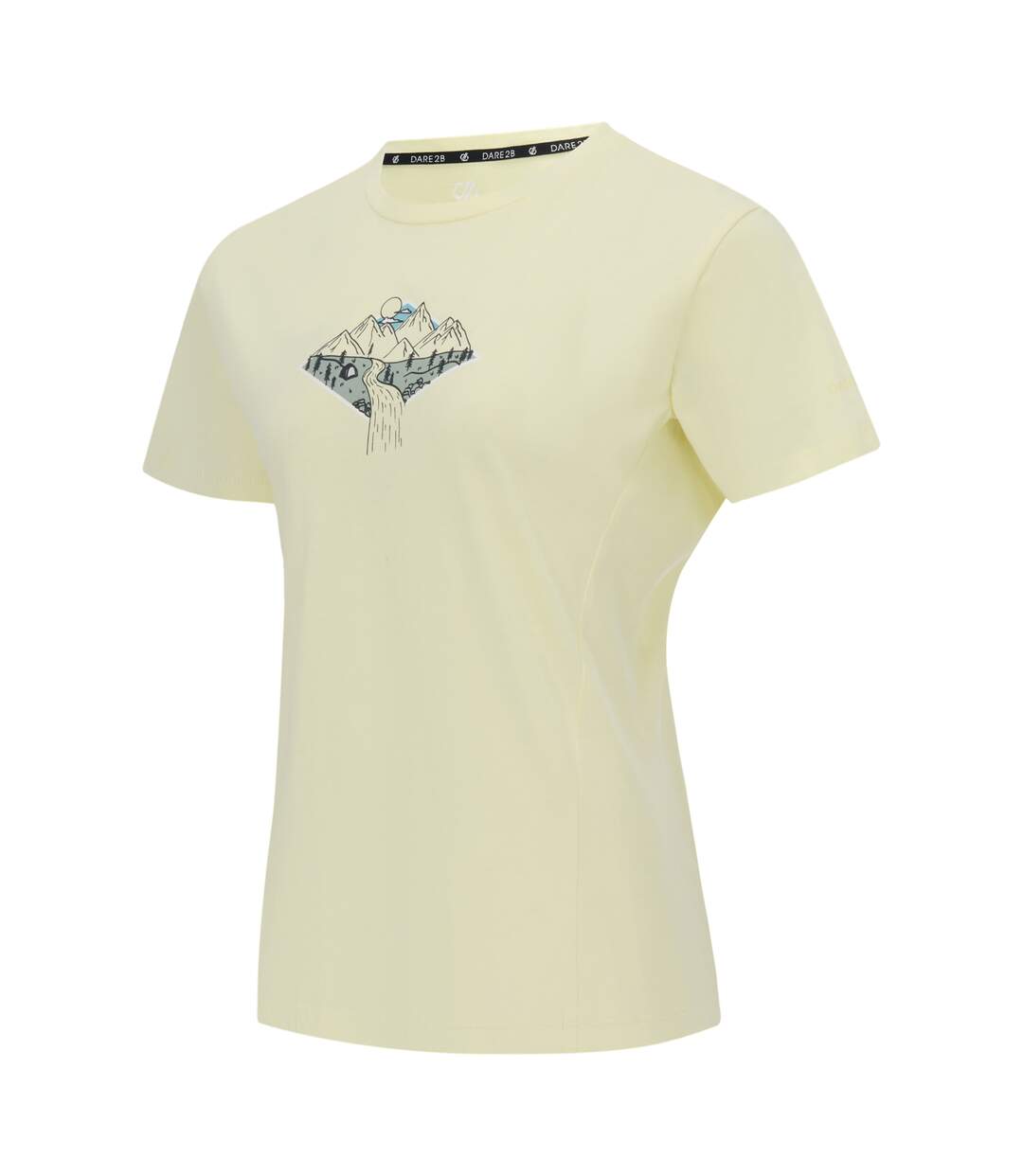 Womens/ladies Tranquility Iii Mountain T-shirt Wax Yellow Dare 2B-4