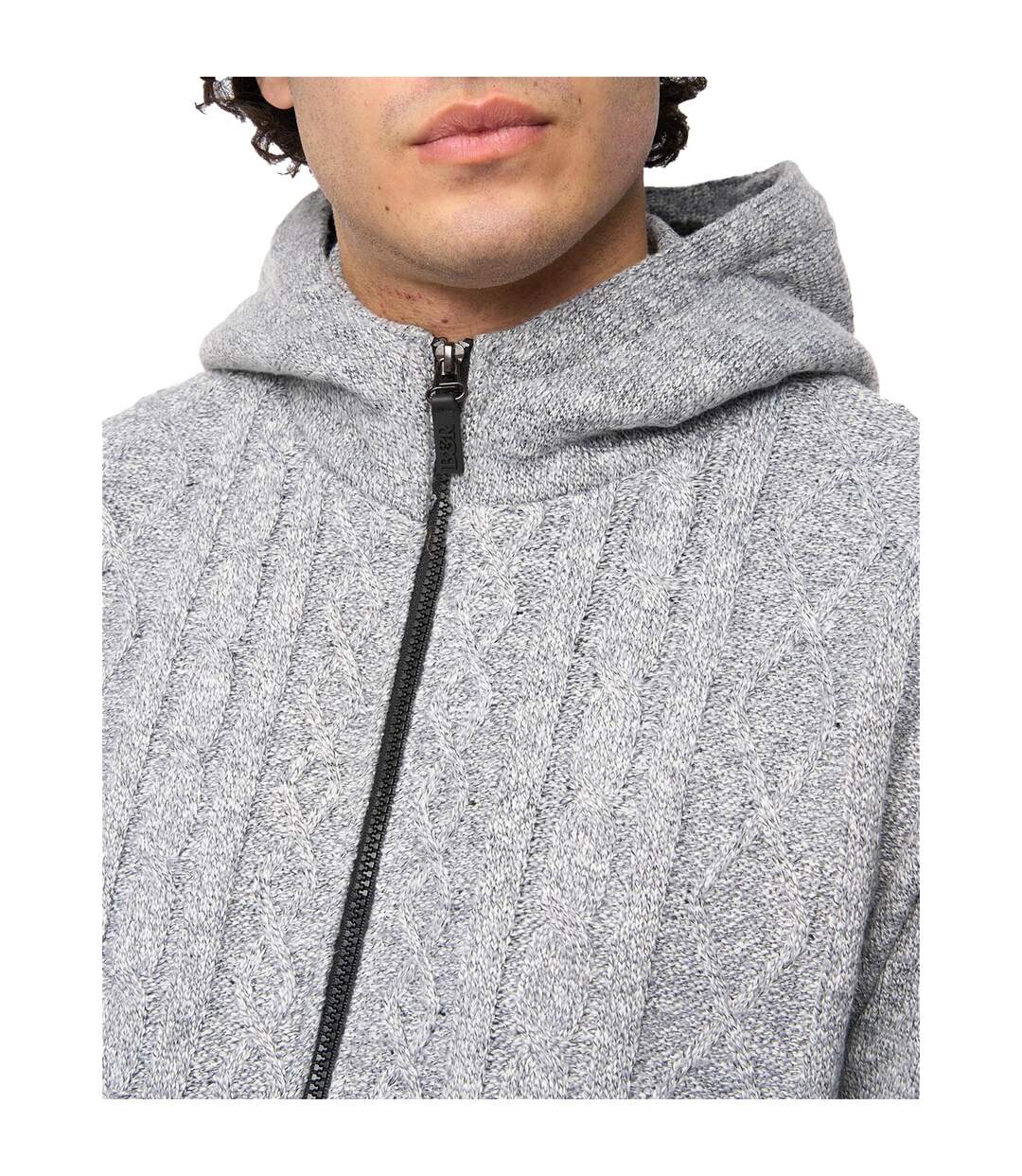 Mens Tonbridge Cardigan Light Grey Marl Bewley & Ritch-4
