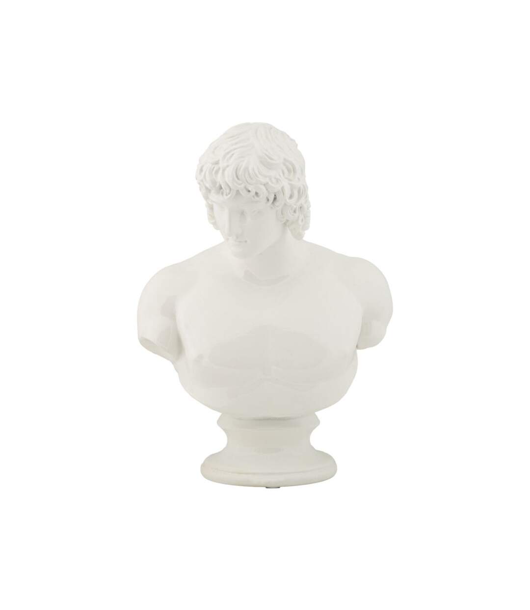 Buste Homme en Résine Centurion 25cm Blanc-2