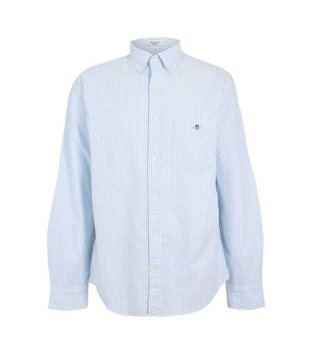 Chemise Motif/style À Rayures Homme Bleu Clair Gant