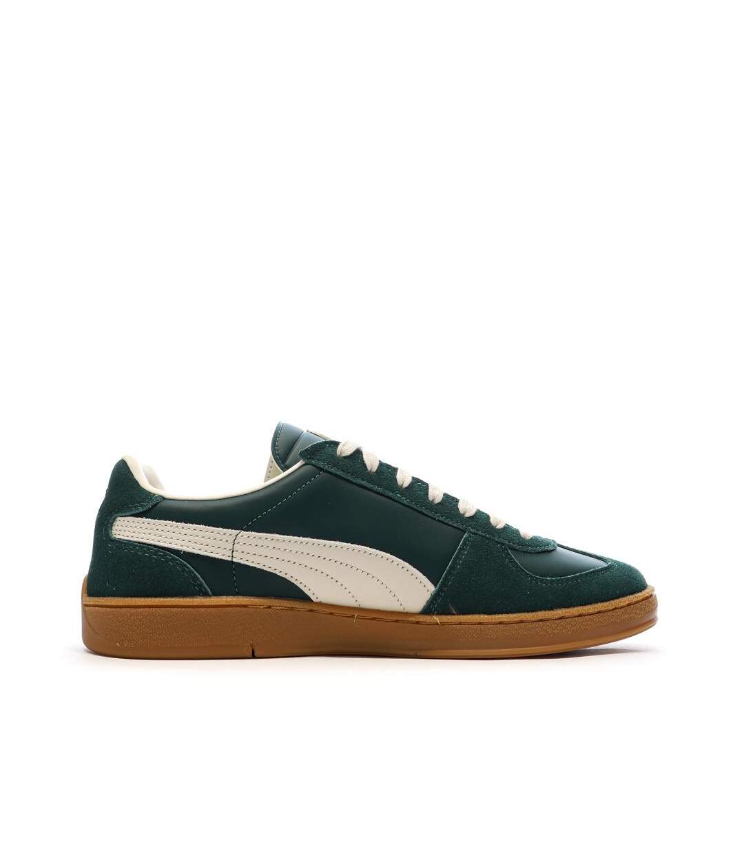 Baskets vertes homme puma super team-2