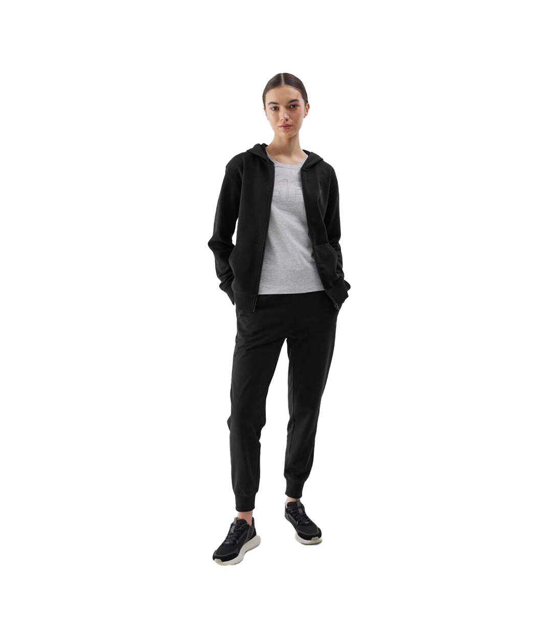 Veste À Capuche Wss24tswsf0956 Femme Noir 4F-1