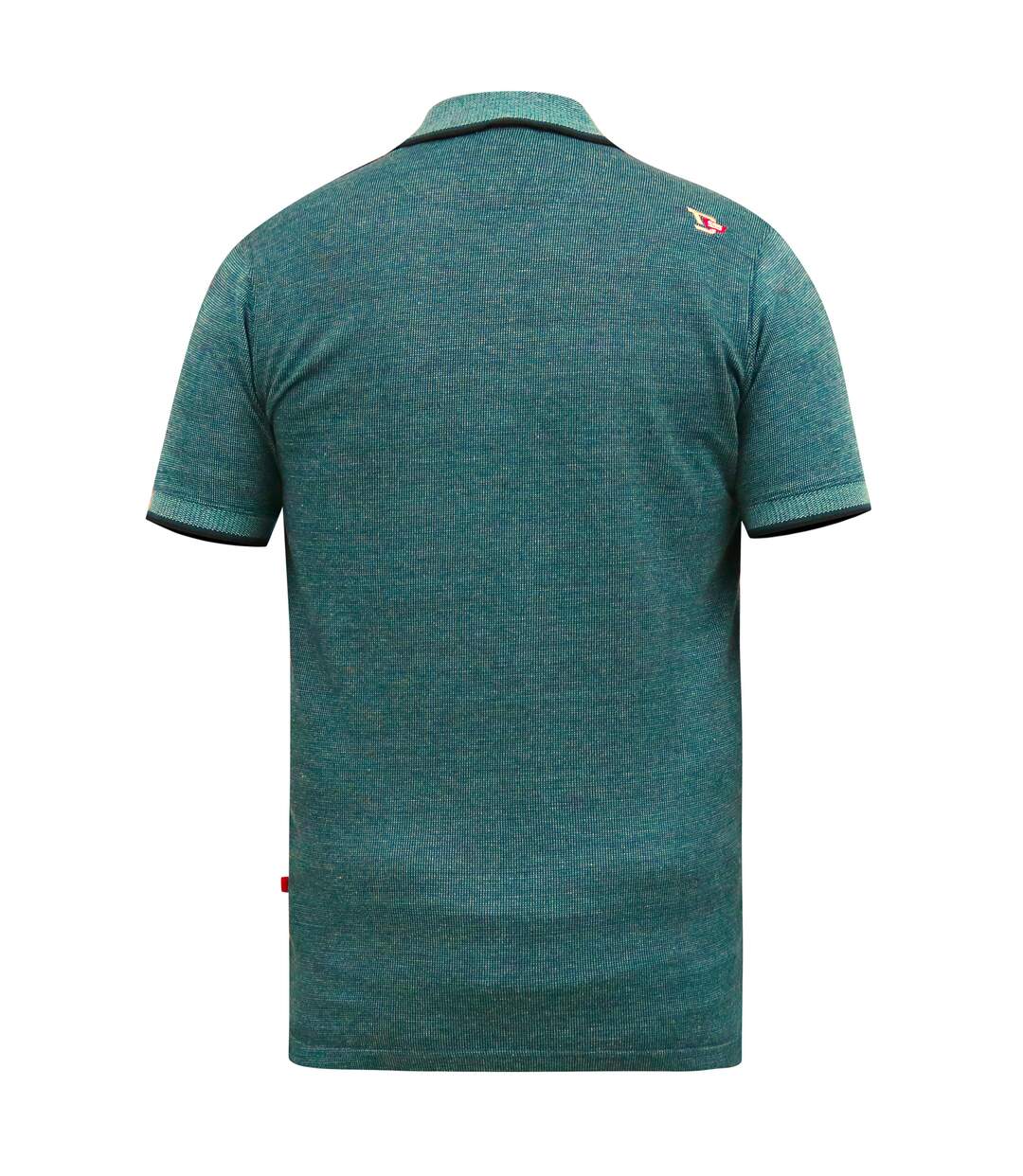 Mens d555 troy 2 textured polo shirt teal Duke-2