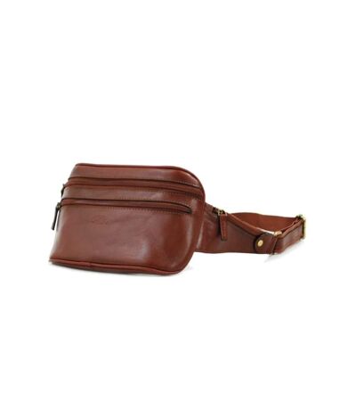 Katana - Sac banane femme en cuir - marron - 3473