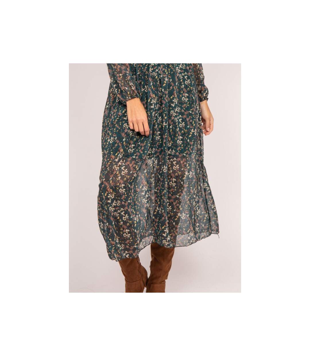 Robe longue motifs INCA - Dona X Lisa-3