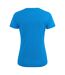Womens/ladies V Neck T-shirt Ocean Blue Printer-3