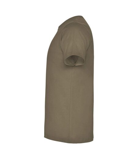 Mens dogo premium t-shirt walnut Roly