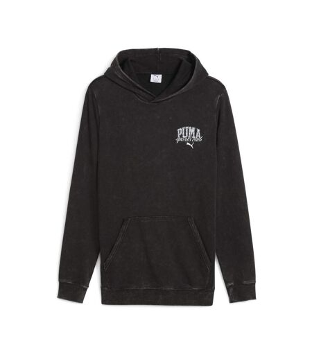 Sweat à capuche noir homme puma class washed