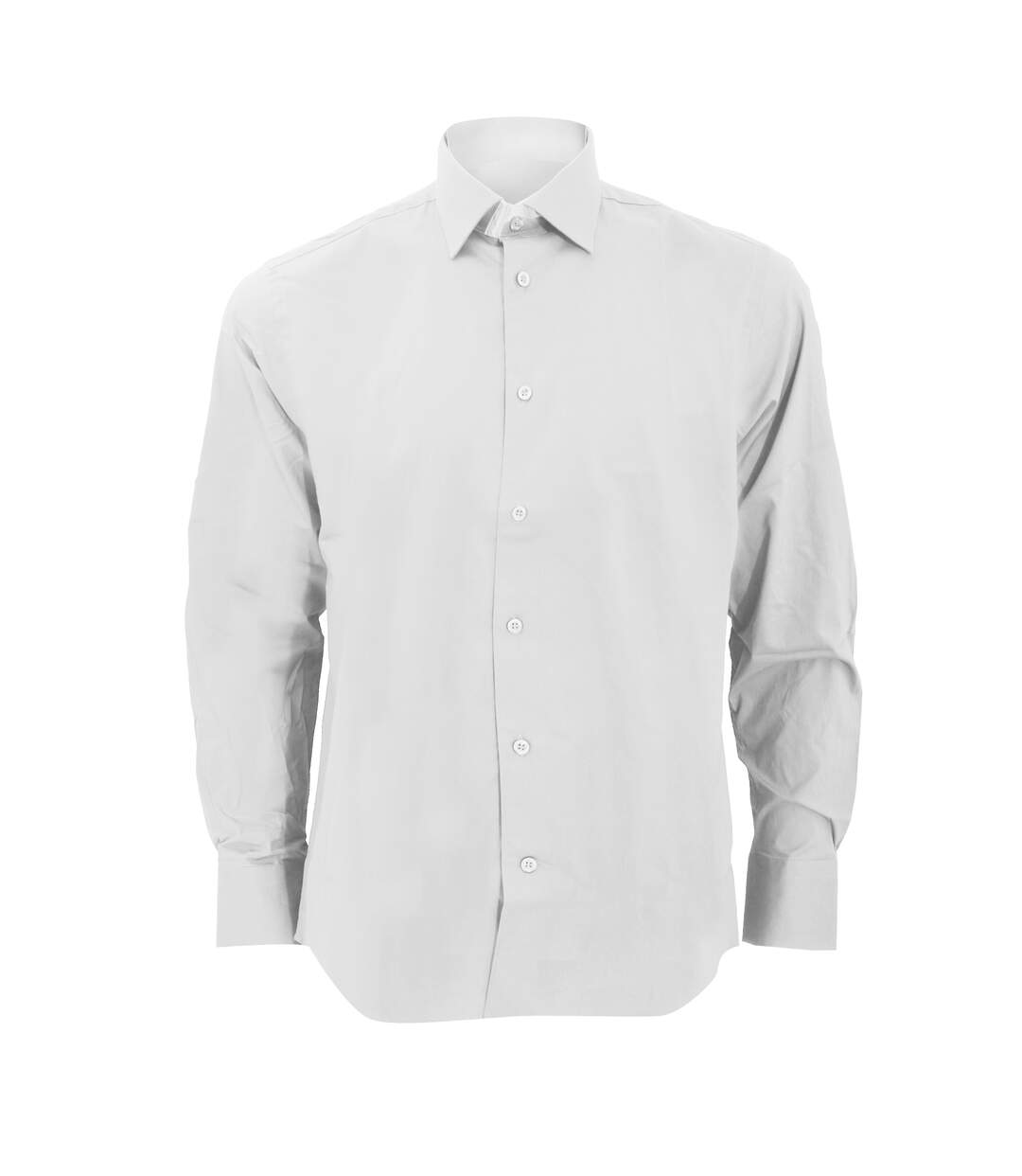 Russell Collection Mens Long Sleeve Easy Care Fitted Shirt (White)