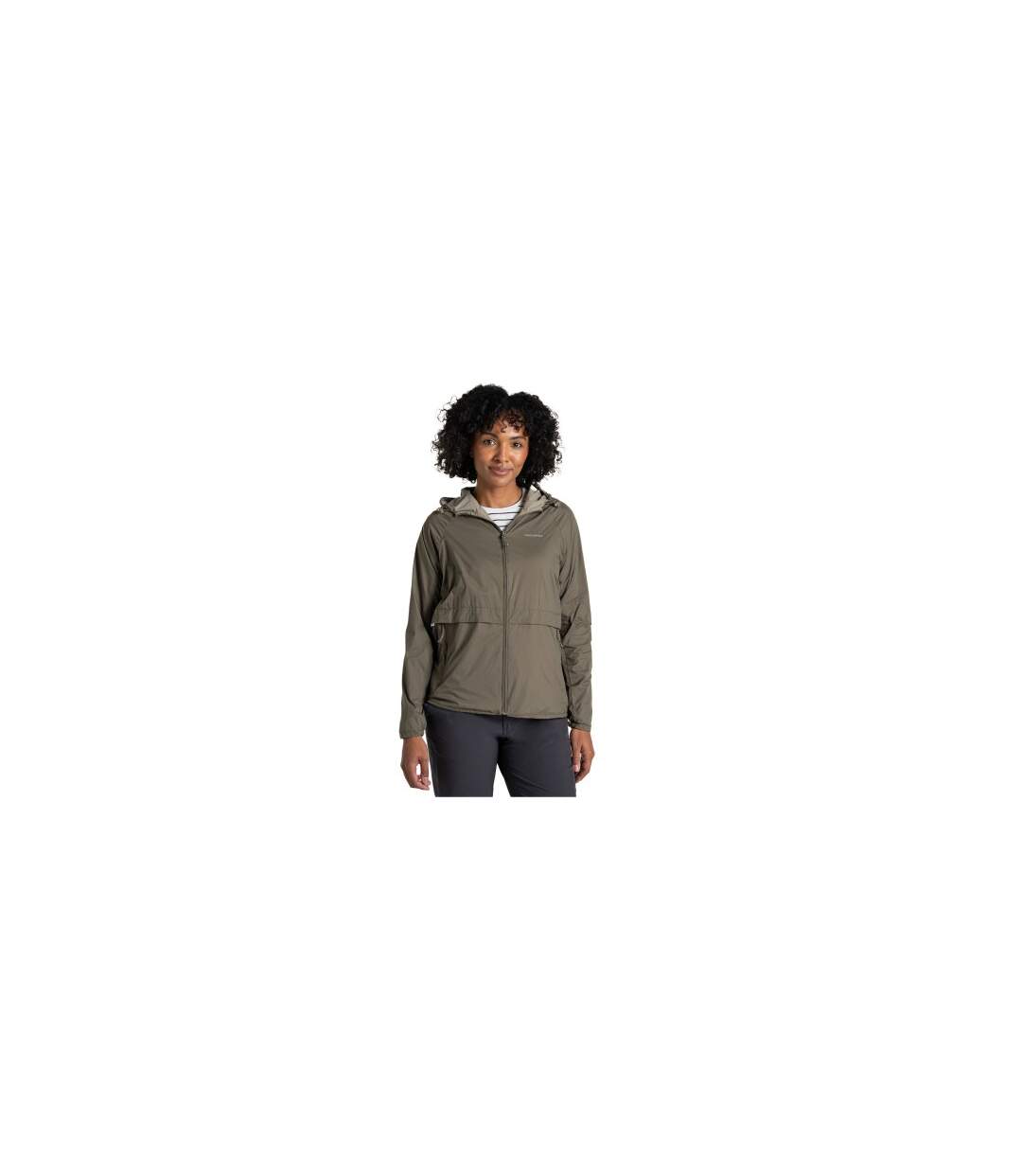 Womens/ladies Rosa Nosilife Reversible Jacket Wild Olive Vert Craghoppers-1