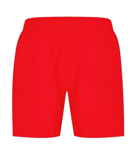 Short De Bain Motif/style Logo Homme Rouge Calvin Klein