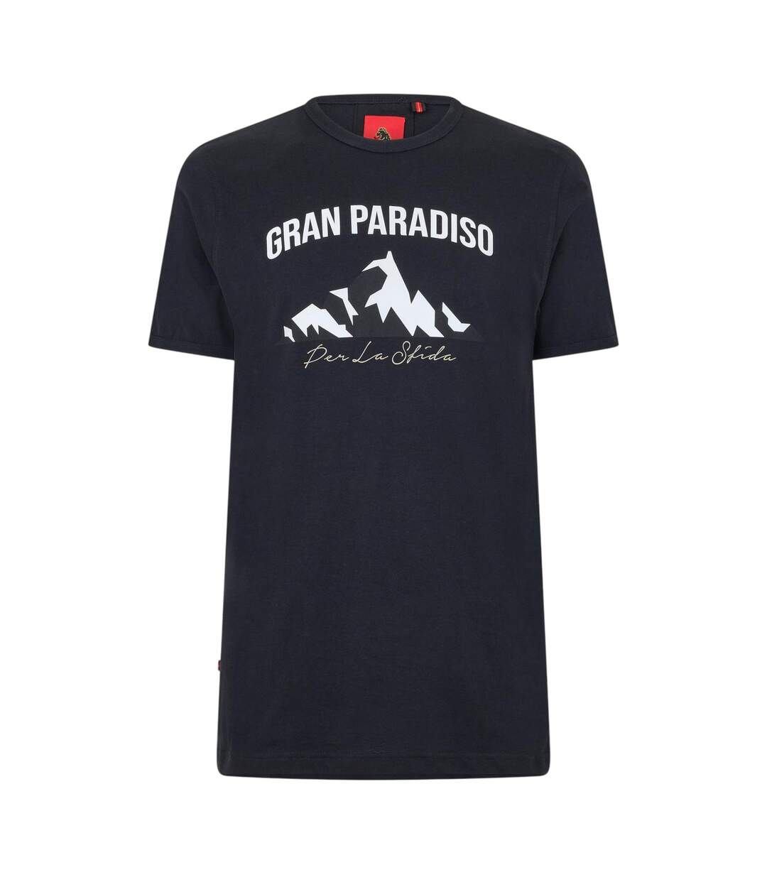 Mens Arandano Lettering Regular T-shirt Black Luke-1