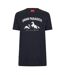 Mens Arandano Lettering Regular T-shirt Black Luke-1