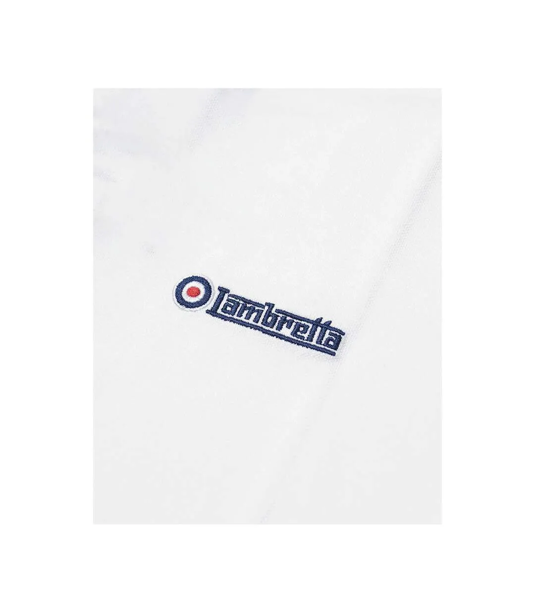 T-shirt Ss25 Homme Blanc Bleu Marine Rouge Lambretta-3