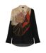 Blouse Manches Longues Motif/style Floral Femme Noir Ted Baker-2