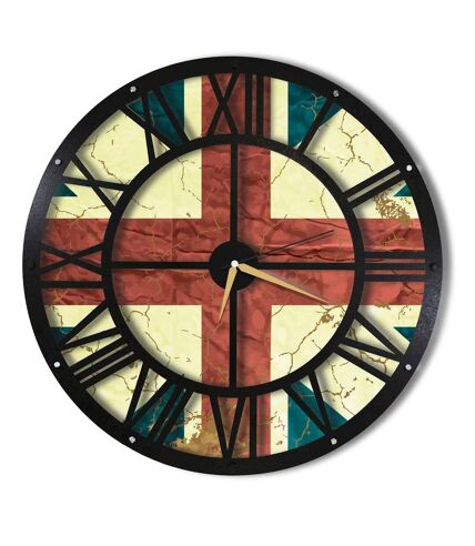 Horloge murale en métal Wall Angleterre - Diam. 50 cm - Noir