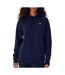 Sweat à capuche marine femme lacoste polaire surdimensionné-1