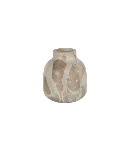 Vase Bouteille Déco Marbre 10cm Beige