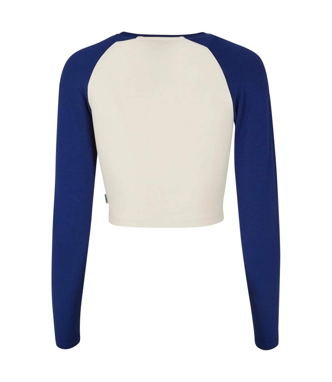 T-shirt Court Manches Longues Motif/style Rétro Femme Sable Blanc Bleu Urban Classics-2
