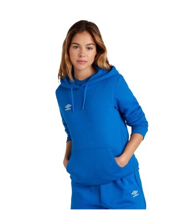 Womens/ladies Club Leisure Hoodie Royal Blue White Umbro