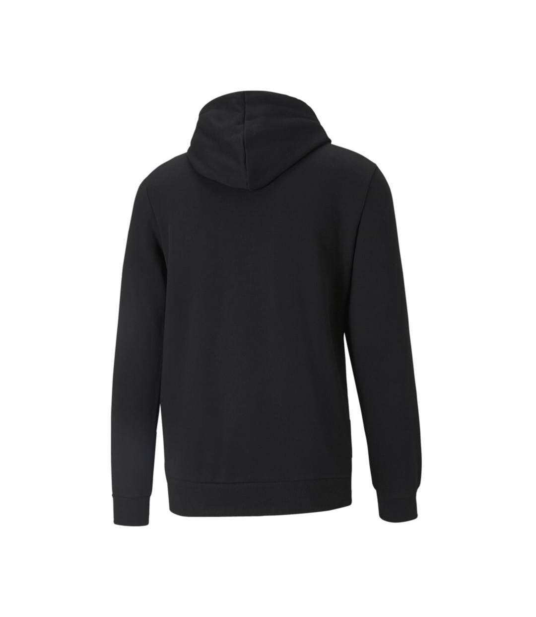 Sweat à capuche noir/blanc homme puma big logo-2