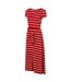Regatta Womens/Ladies Maisyn Stripe Shirt Dress (True Red/White) - UTRG6828