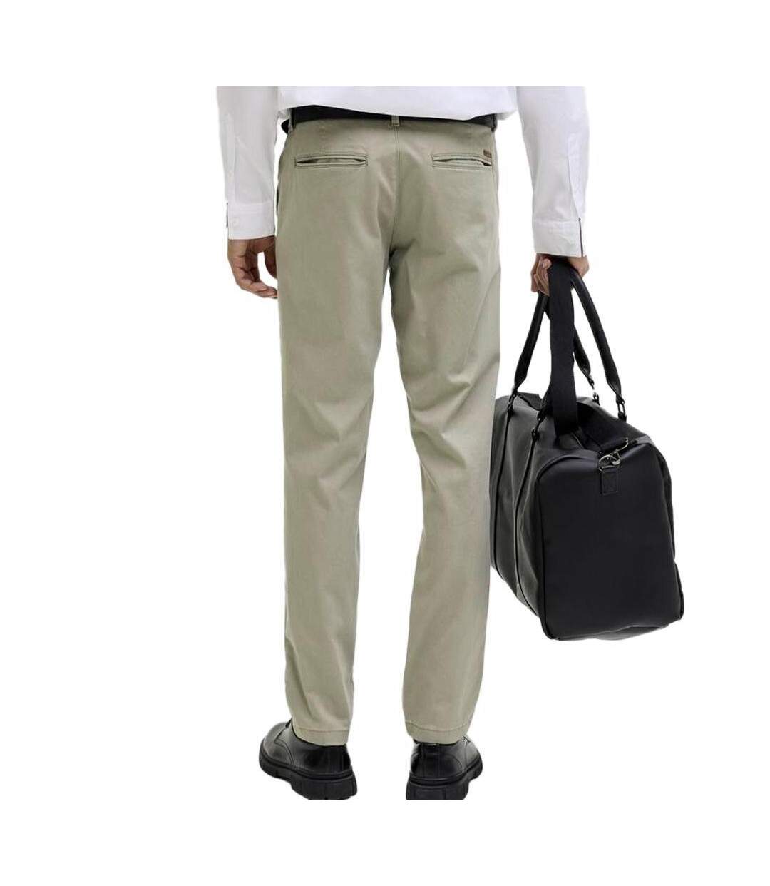 Pantalon en chino kaki clair homme jack & jones barret-2