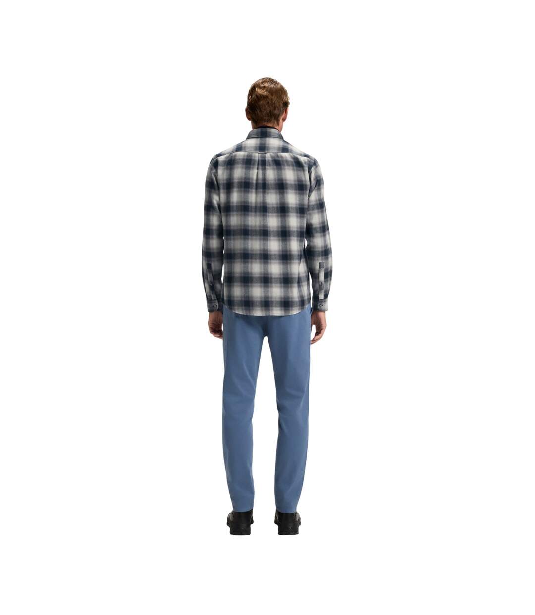 Mens Rickert Shirt Grey Boss-3