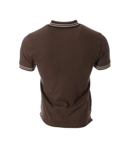 Polo kaki/beige homme teddy smith pasian - s