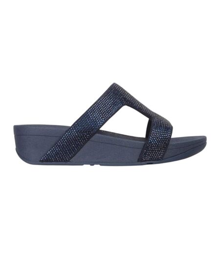 Womens/ladies Marli Sliders Navy Fit Flop