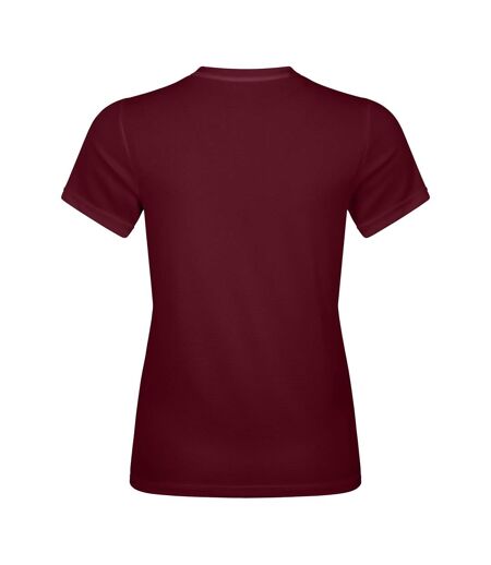Womens/ladies Club Dry T-shirt Maroon Canterbury