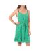 Robe Verte/Blanche Femme Vero Moda Easy Singlet - M