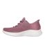 Womens/ladies Skech-lite Pro Natural Trainers Dark Mauve Skechers-2