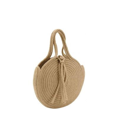 Sac rond en corde de coton et jute