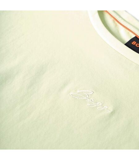 T-shirt Motif/style Logo Brodé Femme Vert Boss
