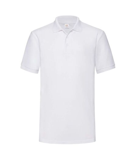 Polo Motif/style Uni Homme Blanc Fruit Of The Loom