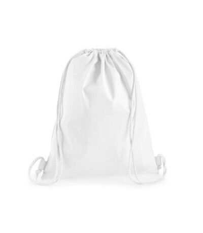 Westford Mill Premium Cotton Gymsac (White) (One Size)