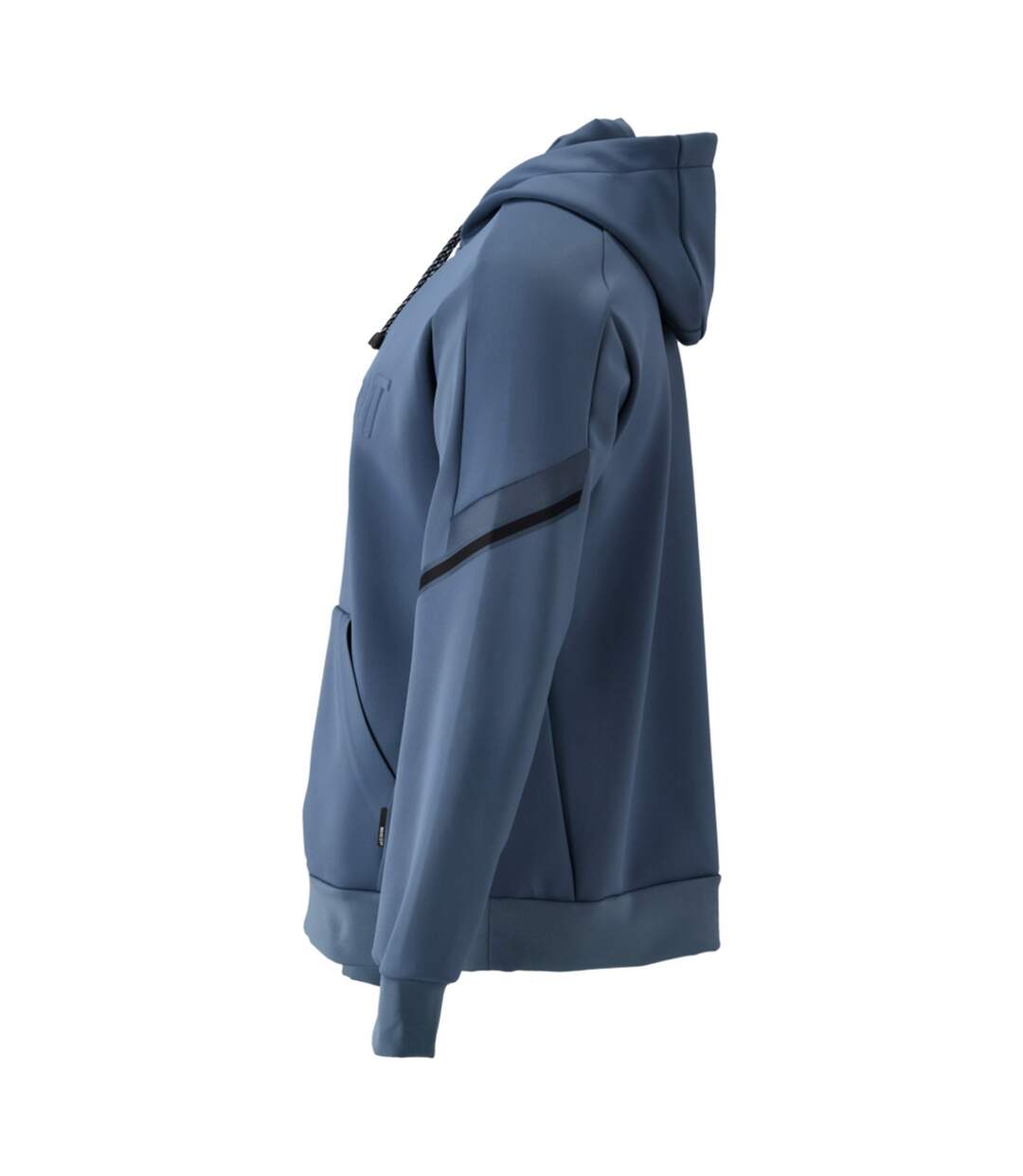 Mens Customised Fleece Hoodie Stone Blue Mascot-4