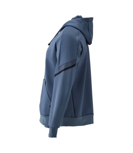 Mens Customised Fleece Hoodie Stone Blue Mascot