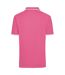 Polo Homme Rose Blanc James And Nicholson-2